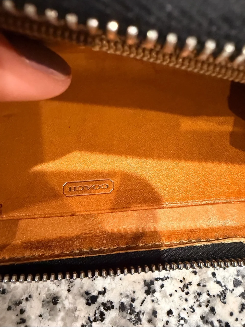 Coach Pebbled Leather Chelsea Wallet